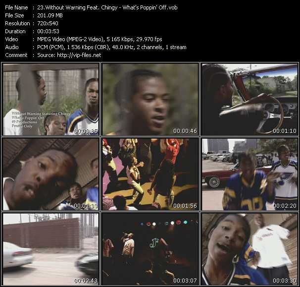 Without Warning Feat. Chingy video ”What's Poppin' Off” from dvd ”Promo Only Urban Video April 2005” 