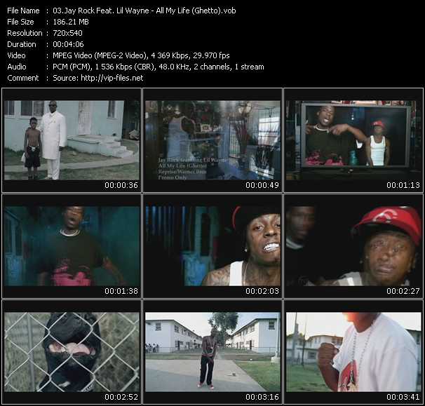 Jay Rock Feat. Lil Wayne video ”All My Life (Ghetto)” from dvd ”Promo Only Urban Video April 2009” 