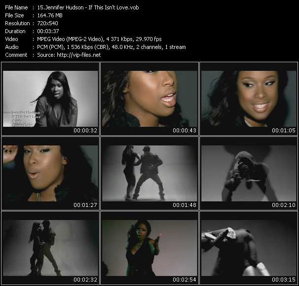 Jennifer Hudson video ”If This Isn't Love” from dvd ”Promo Only Urban Video April 2009” 