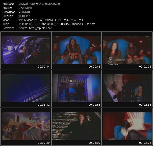 Gyrl video ”Get Your Groove On” from dvd ”Promo Only Urban Video April 2009” 