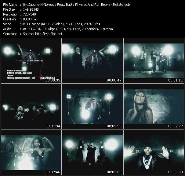 Capone-N-Noreaga Feat. Busta Rhymes And Ron Browz video ”Rotate” from dvd ”Rock America Urban March 2009” 