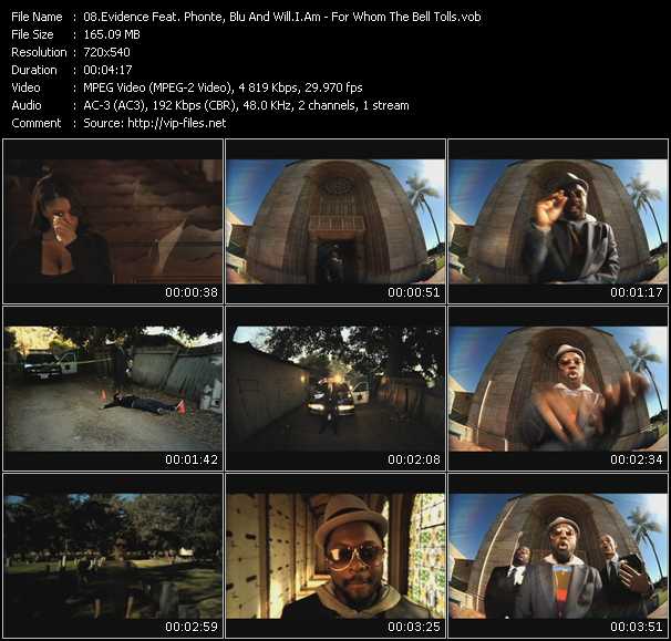 Evidence Feat. Phonte, Blu And Will.I.Am video ”For Whom The Bell Tolls” from dvd ”Rock America Urban March 2009” 