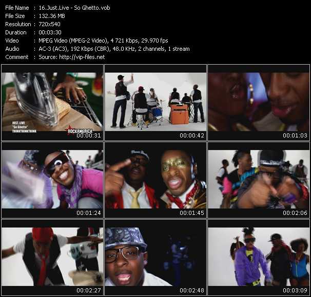 Just.Live video ”So Ghetto” from dvd ”Rock America Urban March 2009” 
