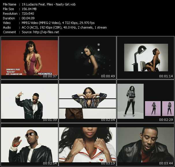 Ludacris Feat. Plies video ”Nasty Girl” from dvd ”Rock America Urban March 2009” 