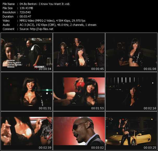 Bo Benton video ”I Know You Want It” from dvd ”Rock America Urban April 2009” 
