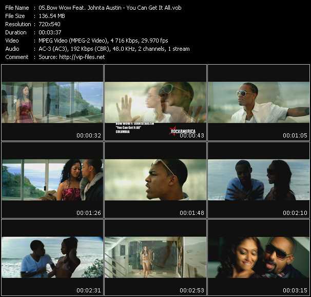 Bow Wow Feat. Johnta Austin video ”You Can Get It All” from dvd ”Rock America Urban April 2009” 
