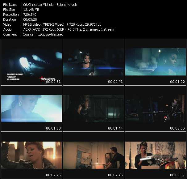 Chrisette Michele video ”Epiphany” from dvd ”Rock America Urban April 2009” 