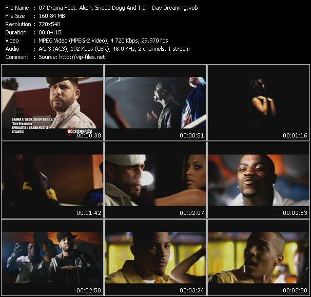 Drama Feat. Akon, Snoop Dogg And T.I. video ”Day Dreaming” from dvd ”Rock America Urban April 2009” 