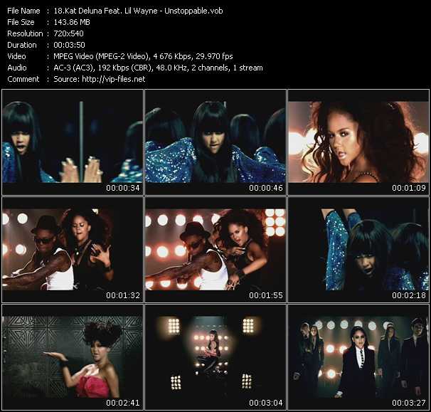 Kat Deluna Feat. Lil Wayne video ”Unstoppable” from dvd ”Rock America Urban April 2009” 