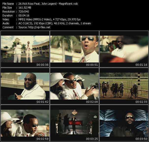 Rick Ross Feat. John Legend video ”Magnificent” from dvd ”Rock America Urban April 2009” 
