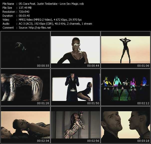 Ciara Feat. Justin Timberlake video ”Love Sex Magic” from dvd ”Rock America Urban May 2009” 