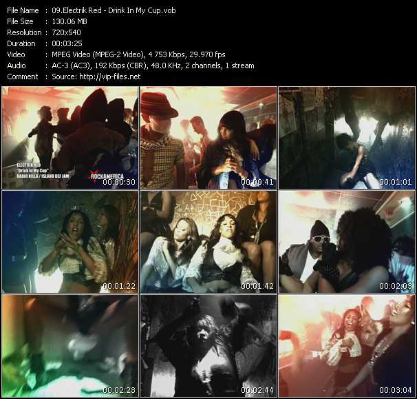 Electrik Red video ”Drink In My Cup” from dvd ”Rock America Urban May 2009” 