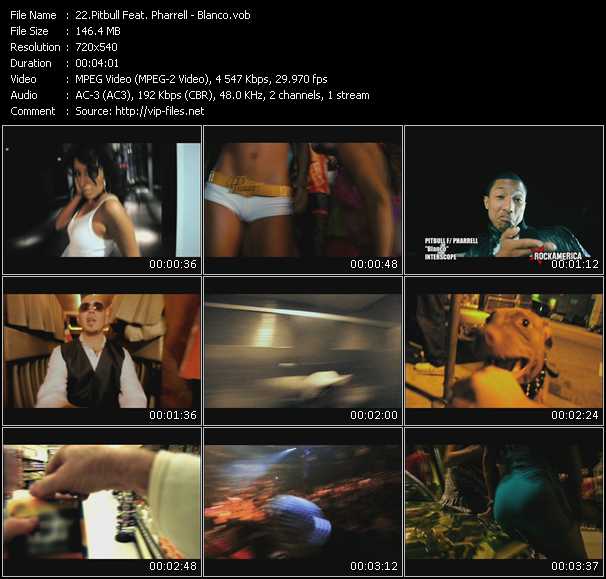 Pitbull Feat. Pharrell video ”Blanco” from dvd ”Rock America Urban May 2009” 