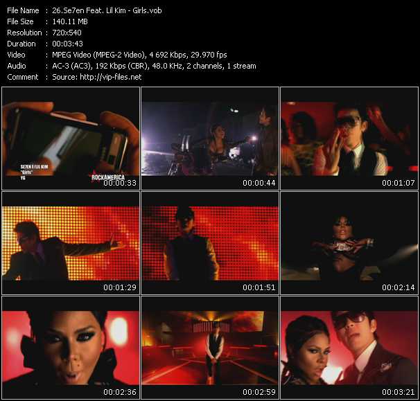 Se7en Feat. Lil Kim video ”Girls” from dvd ”Rock America Urban May 2009” 