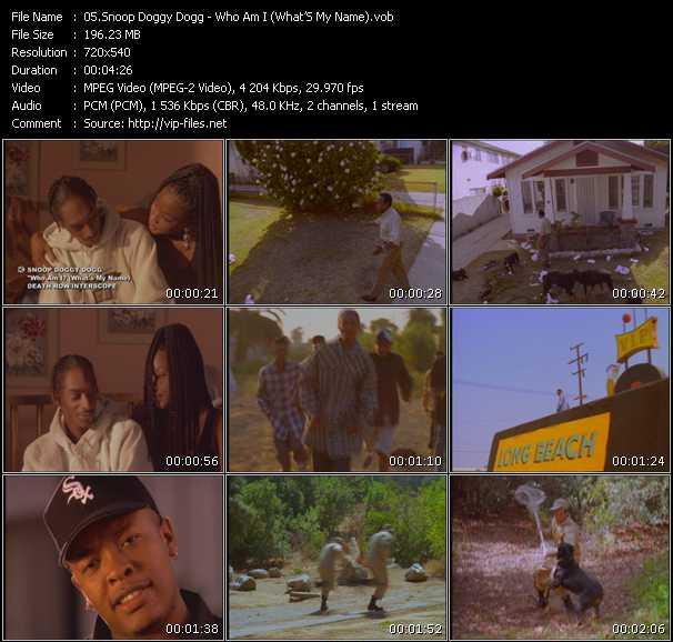 Snoop Doggy Dogg video ”Who Am I (What'S My Name)” from dvd ”Screenplay VJ-Pro Classic Vision New Skool Vol.2 April 2009” 