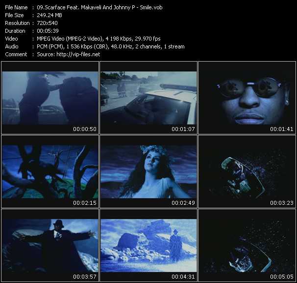 Scarface Feat. Makaveli And Johnny P video ”Smile” from dvd ”Screenplay VJ-Pro Classic Vision New Skool Vol.2 April 2009” 