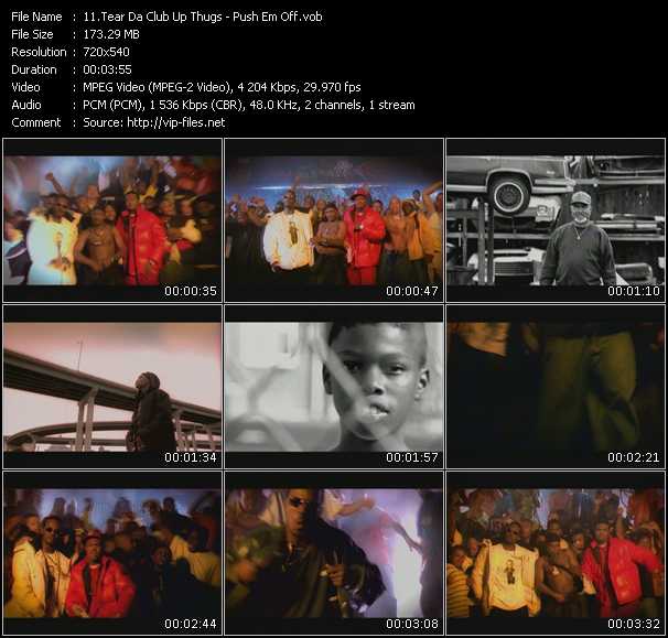 Tear Da Club Up Thugs video ”Push Em Off” from dvd ”Screenplay VJ-Pro Classic Vision New Skool Vol.3 July 2008” 