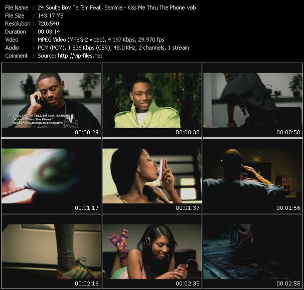 Soulja Boy Tell'Em Feat. Sammie video ”Kiss Me Thru The Phone” from dvd ”Screenplay VJ-Pro Hits Vision April 2009” 