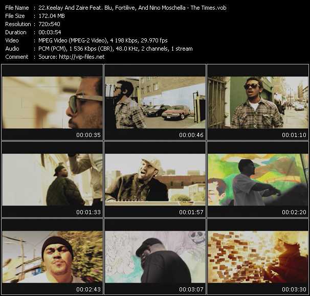 Keelay And Zaire Feat. Blu, Fortilive, And Nino Moschella video ”The Times” from dvd ”Screenplay VJ-Pro Urban Vision February 2009” 