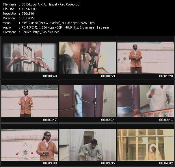 B-Locks A.K.A. Hazzel video ”Red Rose” from dvd ”Screenplay VJ-Pro Urban Vision March 2009” 