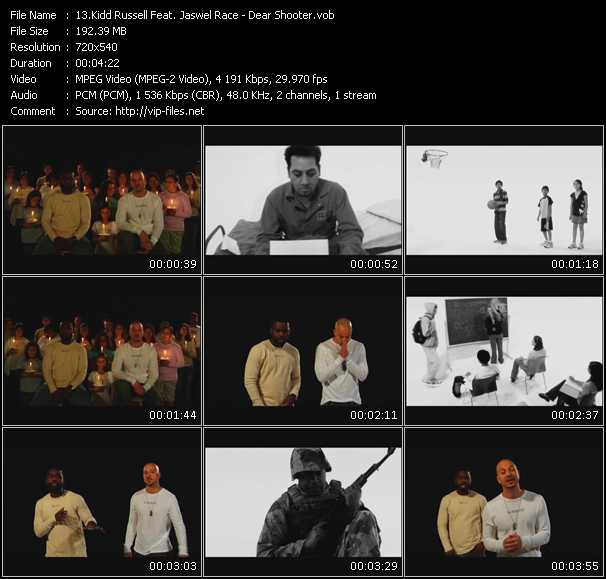Kidd Russell Feat. Jaswel Race video ”Dear Shooter” from dvd ”Screenplay VJ-Pro Urban Vision March 2009” 