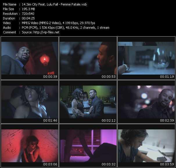 Sim City Feat. Lulu Fall video ”Femme Fatale” from dvd ”Screenplay VJ-Pro Urban Vision March 2009” 