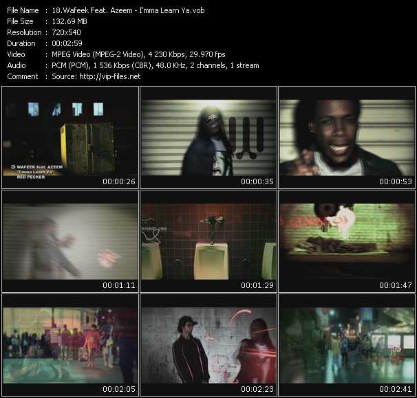 Wafeek Feat. Azeem video ”I'mma Learn Ya” from dvd ”Screenplay VJ-Pro Urban Vision March 2009” 