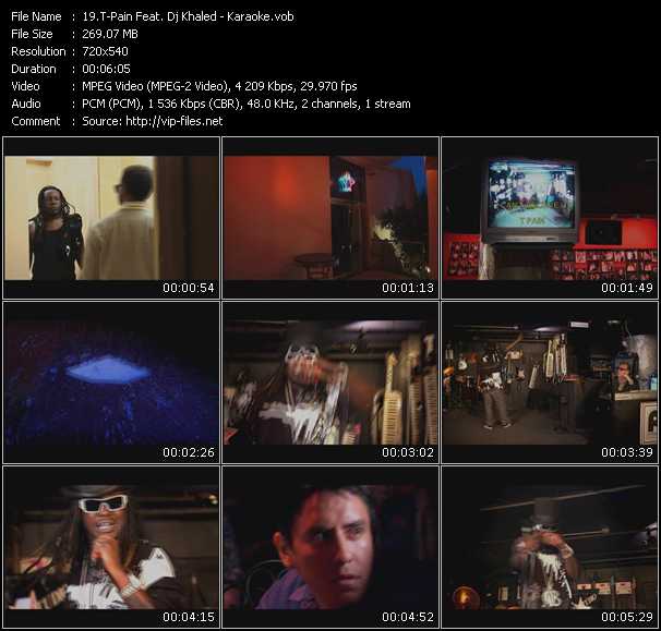 T-Pain Feat. Dj Khaled video ”Karaoke” from dvd ”Screenplay VJ-Pro Urban Vision March 2009” 