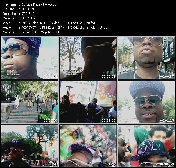 Izza Kizza video ”Hello” from dvd ”Screenplay VJ-Pro Urban Vision April 2009” 