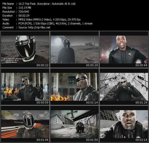 Z-Trip Feat. Aceyalone video ”Automatic At It” from dvd ”Screenplay VJ-Pro Urban Vision April 2009” 