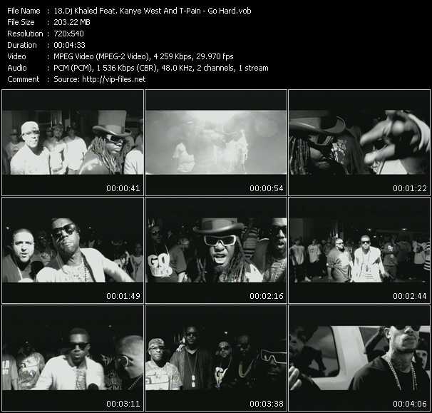 Dj Khaled Feat. Kanye West And T-Pain video ”Go Hard” from dvd ”Screenplay VJ-Pro Urban Vision April 2009” 