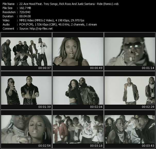 Ace Hood Feat. Trey Songz, Rick Ross And Juelz Santana video ”Ride (Remix)” from dvd ”Screenplay VJ-Pro Urban Vision April 2009” 