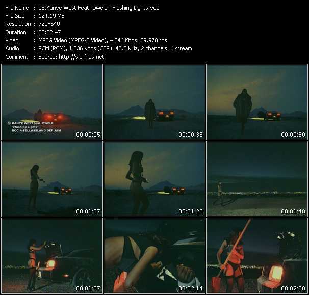 Kanye West Feat. Dwele video ”Flashing Lights” from dvd ”Screenplay VJ-Pro Urban Vision May 2008” 