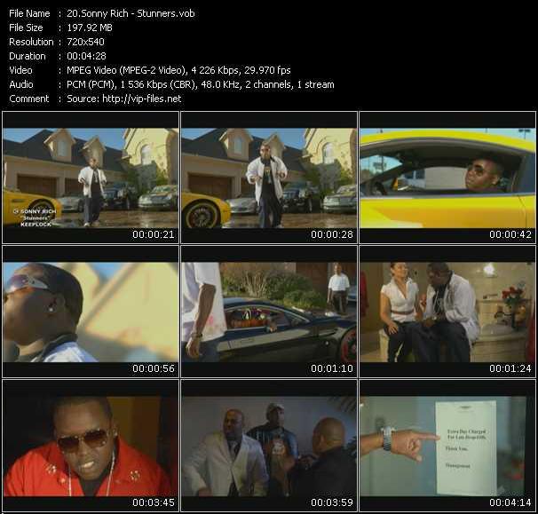 Sonny Rich video ”Stunners” from dvd ”Screenplay VJ-Pro Urban Vision May 2008” 