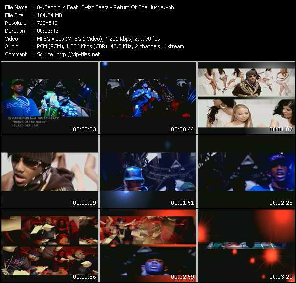 Fabolous Feat. Swizz Beatz video ”Return Of The Hustle” from dvd ”Screenplay VJ-Pro Urban Vision August 2007” 