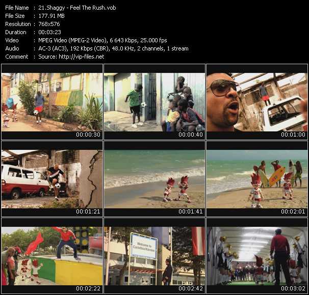 Shaggy video ”Feel The Rush” from dvd ”The Original Blockbusters Videomix Vol.37” 