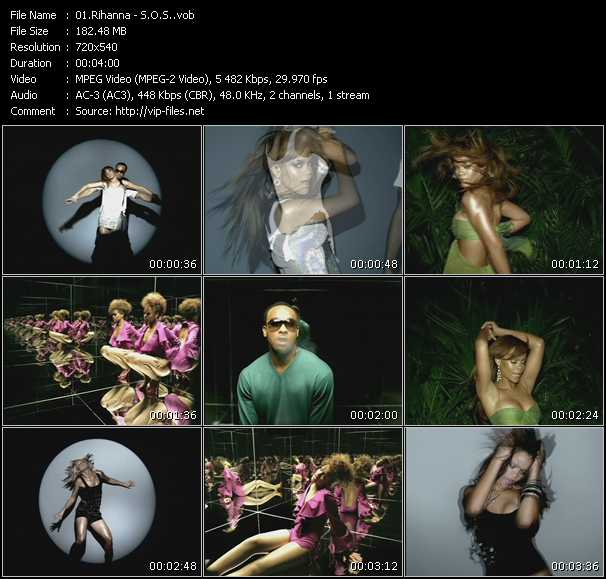 Rihanna video ”S.O.S.” from dvd ”Woman Video Hits Vol.2” 