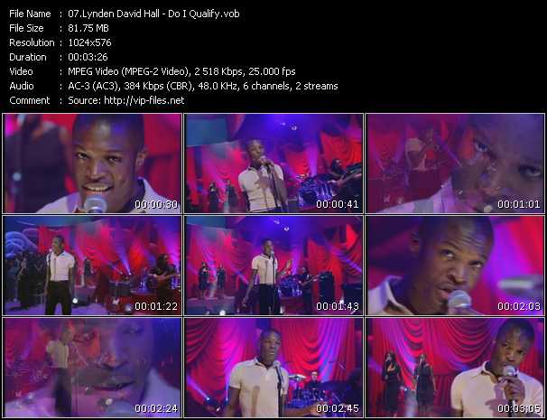 Lynden David Hall video ”Do I Qualify? (Live From Later With Jools Holland)” from dvd ”Later With Jools Holland. Best Of Hip Hop And Soul” 
