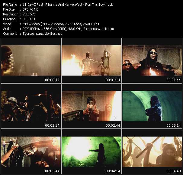 Jay-Z Feat. Rihanna And Kanye West video ”Run This Town” from dvd ”MixMash Pop October 2009” 
