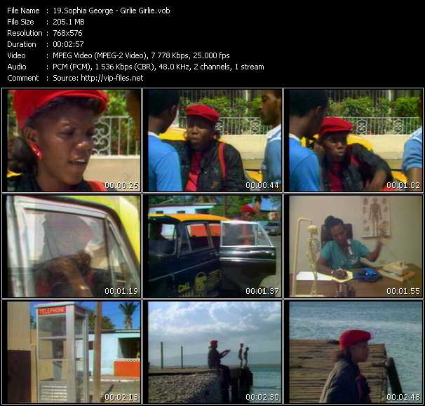Sophia George video ”Girlie Girlie” from dvd ”MixMash Reggae Vol.1” 