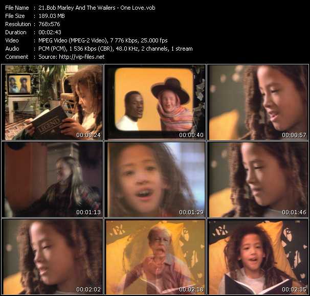 Bob Marley And The Wailers video ”One Love” from dvd ”MixMash Reggae Vol.1” 