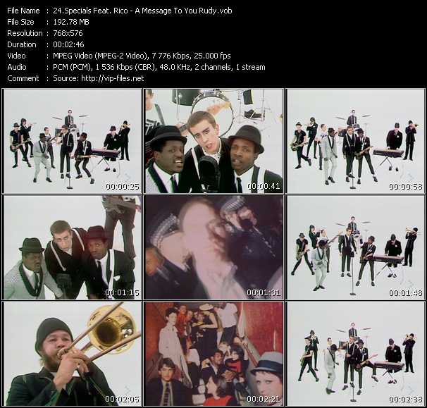 Specials Feat. Rico video ”A Message To You Rudy” from dvd ”MixMash Reggae Vol.1” 