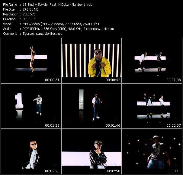Tinchy Stryder Feat. N-Dubz video ”Number 1” from dvd ”MixMash Urban April 2009” 