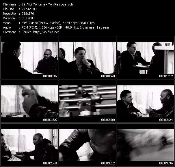 Alibi Montana video ”Mon Parcours” from dvd ”MixMash Urban April 2009” 