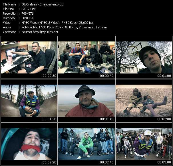Orelsan video ”Changement” from dvd ”MixMash Urban April 2009” 