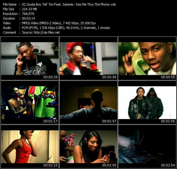Soulja Boy Tell'Em Feat. Sammie video ”Kiss Me Thru The Phone” from dvd ”MixMash Urban June 2009” 