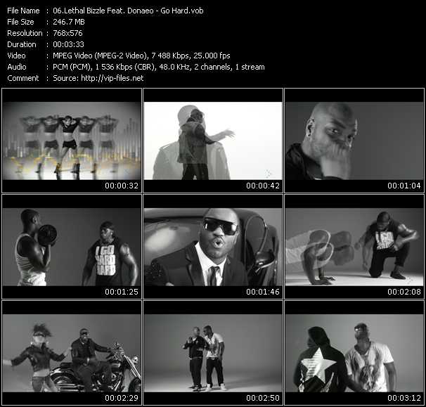 Lethal Bizzle Feat. Donaeo video ”Go Hard” from dvd ”MixMash Urban June 2009” 
