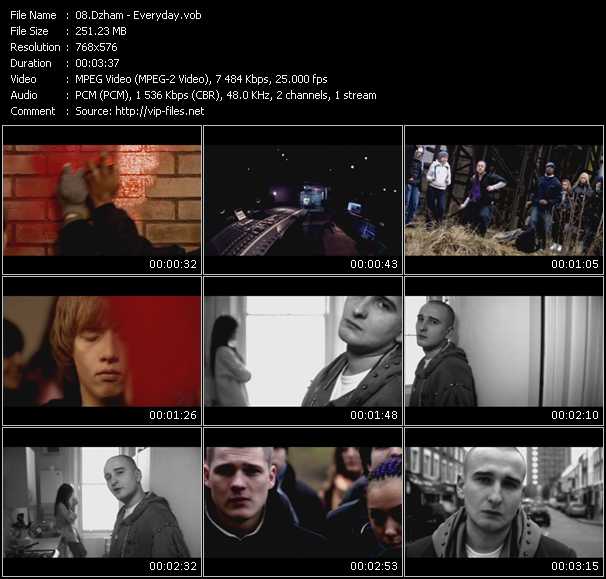 Dzham video ”Everyday” from dvd ”MixMash Urban June 2009” 