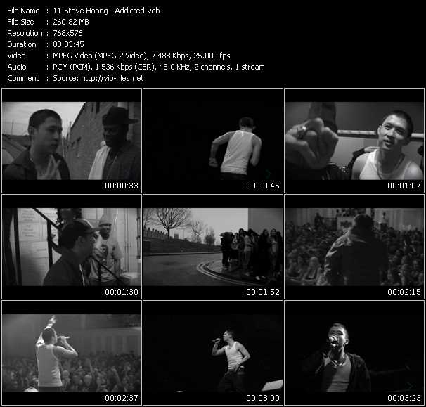 Steve Hoang video ”Addicted” from dvd ”MixMash Urban June 2009” 