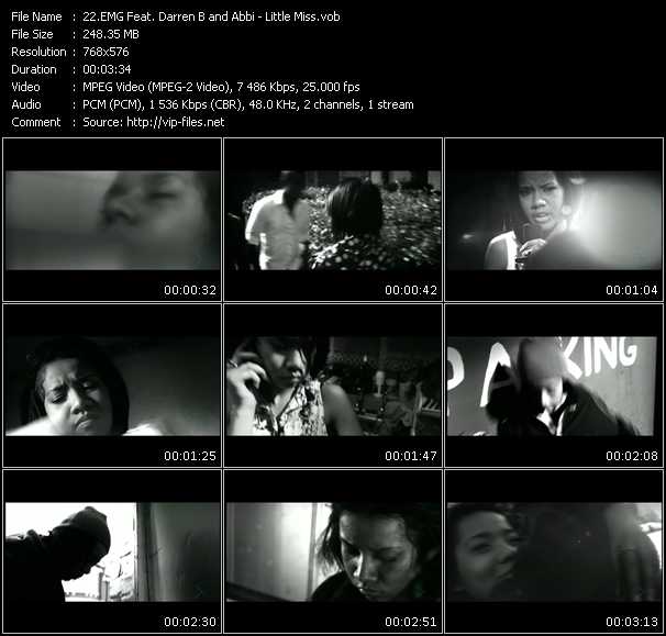 EMG Feat. Darren B And Abbi video ”Little Miss” from dvd ”MixMash Urban June 2009” 